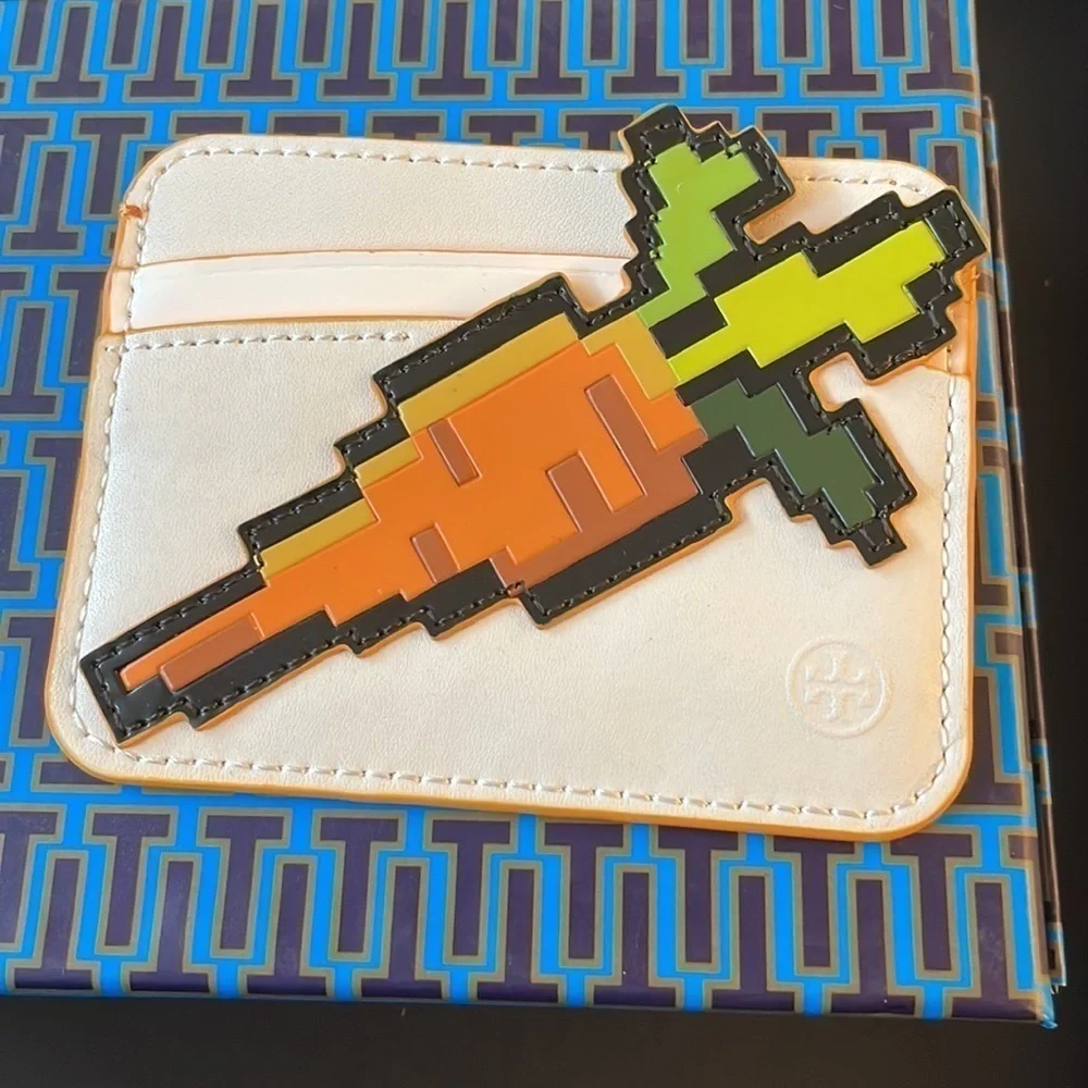 TORY BURCH LIMITED EDITION CARROT CARD WALLET